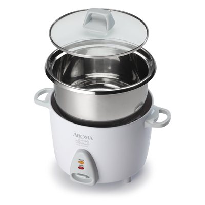 Aroma Simply Stainless 6-Cup Rice Cooker ARC-753SG