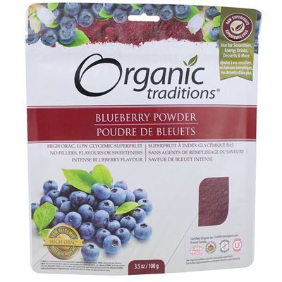 Organic Traditions Poudre de bleuets 100gr